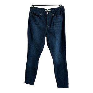 Levi’s Signature Blue Jeans Denim Womens Size 12 Mid Rise Skinny Dark Wash